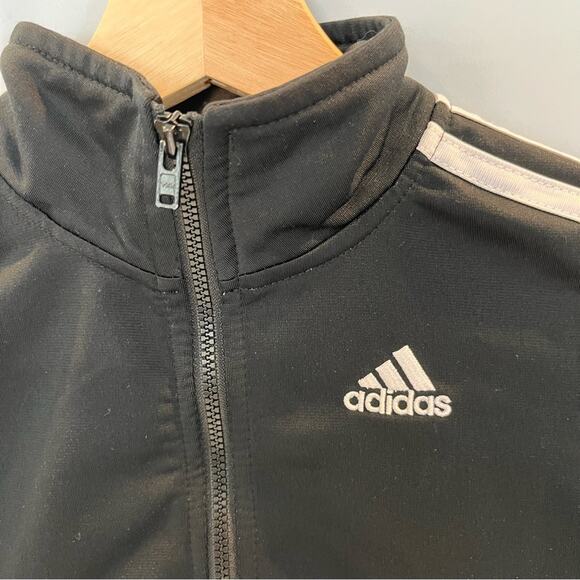 adidas Superstar Track Jacket Black White Stripe Size 3T Toddler Unisex - Picture 4 of 5